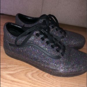 Sparkley vans worn once. Size 7.5